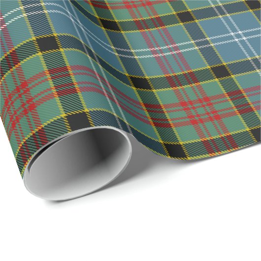 Papier Cadeau Tartan de clan de Paisley (Coin rond)