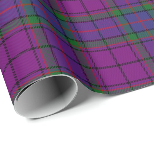Papier Cadeau Tartan de clan de Wardlaw (Coin rond)