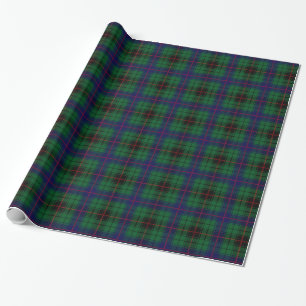 Papier Cadeau Tartan de Davidson de clan