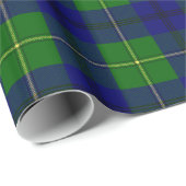 Papier Cadeau Tartan de Johnston de clan (Coin rond)