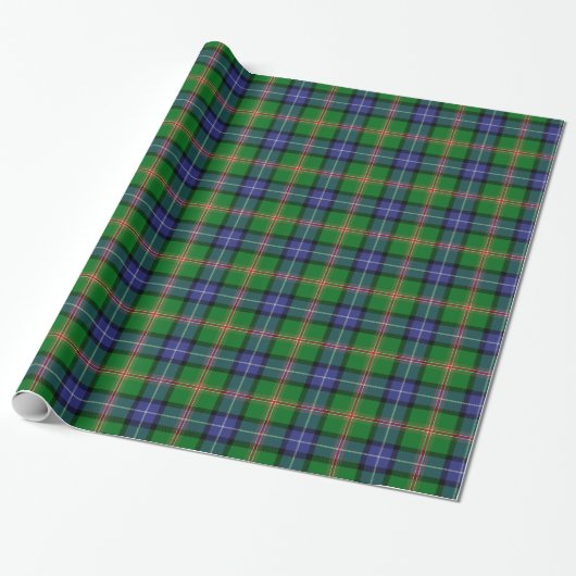 Papier Cadeau Tartan de Jones de clan (Déroulé)