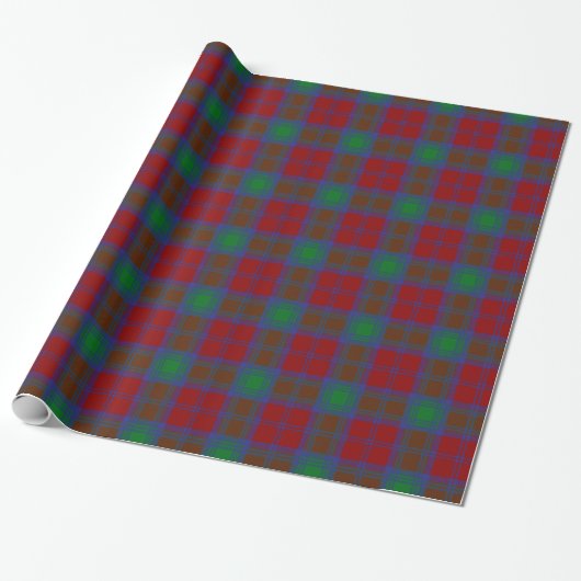 Papier Cadeau Tartan de Lindsay de clan (Déroulé)
