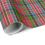 Papier Cadeau Tartan de MacPherson de clan (Coin rond)