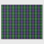 Papier Cadeau Tartan de Malcolm de clan (Plat)