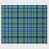 Papier Cadeau Tartan de Marshall de clan (Plat)