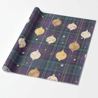 Papier Cadeau Tartan de Noël