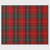 Papier Cadeau Tartan de Noël classique Plaid (Plat)