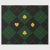 Papier Cadeau Tartan de Noël classique Plaid (Plat)