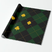 Papier Cadeau Tartan de Noël classique Plaid (Déroulé)