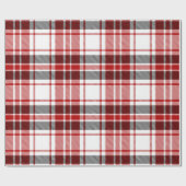 Papier Cadeau Tartan de Noël classique Plaid (Plat)