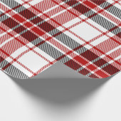 Papier Cadeau Tartan de Noël classique Plaid (Coin)