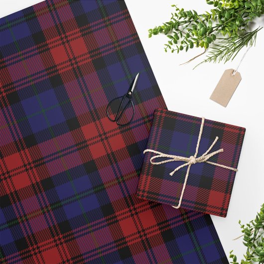 Papier Cadeau Tartan de Noël Plaid