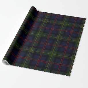 Papier Cadeau Tartan de Noël rustique classique