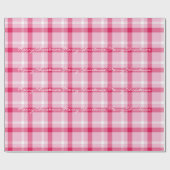 Papier Cadeau Tartan De Peppermenthe Pour Noël (Plat)