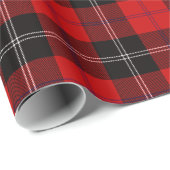 Papier Cadeau Tartan de Ramsay de clan (Coin rond)