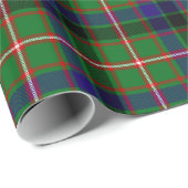 Papier Cadeau Tartan de Reid de clan (Coin rond)