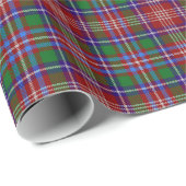 Papier Cadeau Tartan de Ritchie de clan (Coin rond)