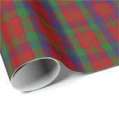 Papier Cadeau Tartan de Robertson de clan (Coin rond)