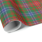 Papier Cadeau Tartan de Wilson de clan (Coin rond)