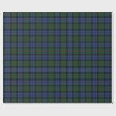 Papier Cadeau Tartan d'écossais de Baird de clan (Plat)