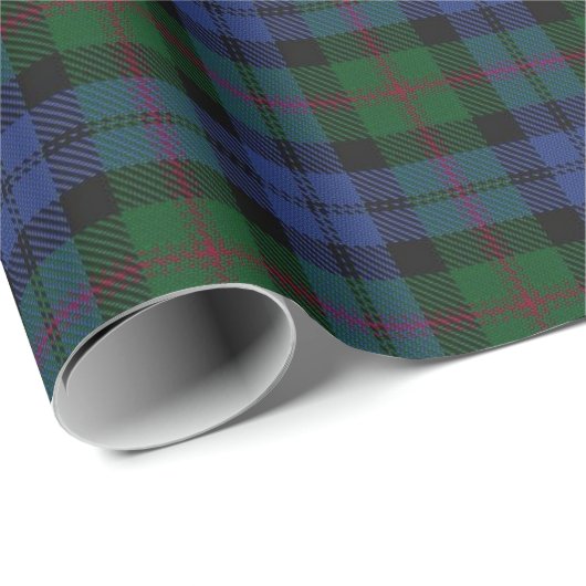 Papier Cadeau Tartan d'écossais de Baird de clan (Coin rond)