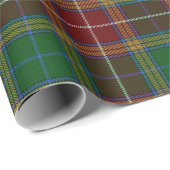 Papier Cadeau Tartan d'écossais de Baxter de clan (Coin rond)