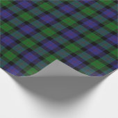 Papier Cadeau Tartan d'écossais de Blair de clan (Coin)