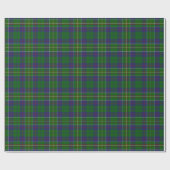 Papier Cadeau Tartan d'écossais de chasseur de clan (Plat)