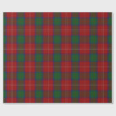 Papier Cadeau Tartan d'écossais de Chisholm de clan (Plat)