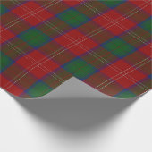 Papier Cadeau Tartan d'écossais de Chisholm de clan (Coin)