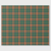 Papier Cadeau Tartan d'écossais de colin de clan (Plat)