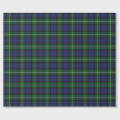 Papier Cadeau Tartan d'écossais de Forbes de clan (Plat)