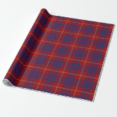 Papier Cadeau Tartan d'écossais de Hamilton de clan (Déroulé)