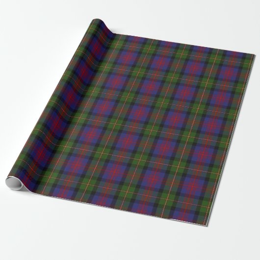 Papier Cadeau Tartan d'écossais de Logan de clan (Déroulé)