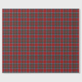 Papier Cadeau Tartan d'écossais de MacBean MacBain de clan (Plat)