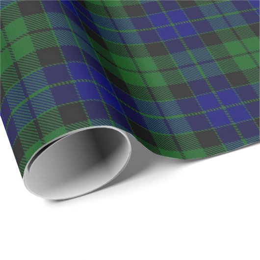 Papier Cadeau Tartan d'écossais de MacKay de clan (Coin rond)