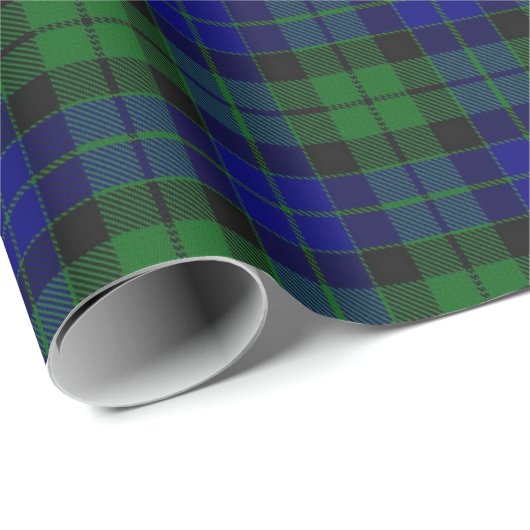 Papier Cadeau Tartan d'écossais de MacKay McKay de clan (Coin rond)