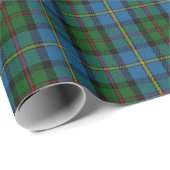 Papier Cadeau Tartan d'écossais de MacLeod de clan (Coin rond)