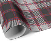 Papier Cadeau Tartan d'écossais de MacPherson de clan (Coin rond)