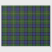 Papier Cadeau Tartan d'écossais de Muir de clan (Plat)