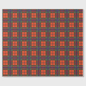 Papier Cadeau Tartan d'écossais de plaid de clan de Wallis (Plat)