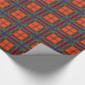 Papier Cadeau Tartan d'écossais de plaid de clan de Wallis (Coin)