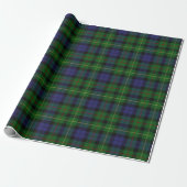 Papier Cadeau Tartan d'écossais de Rollo de clan (Déroulé)