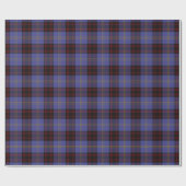 Papier Cadeau Tartan d'écossais de Rutherford de clan (Plat)