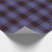 Papier Cadeau Tartan d'écossais de Rutherford de clan (Coin)