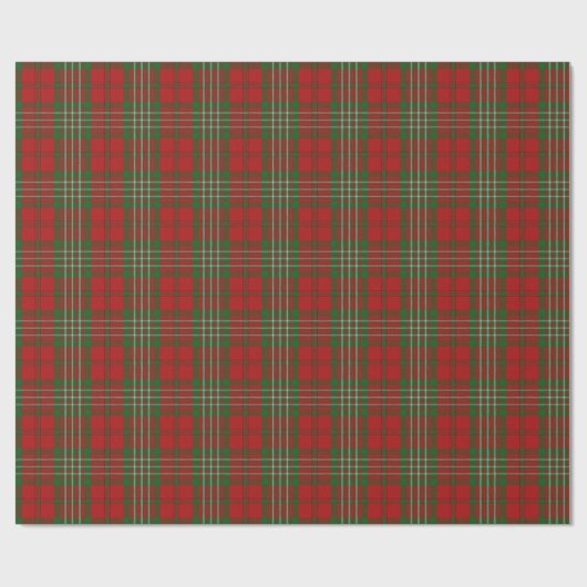 Papier Cadeau Tartan d'écossais de Scott de clan (Plat)