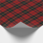Papier Cadeau Tartan d'écossais de Wallace de clan (Coin)