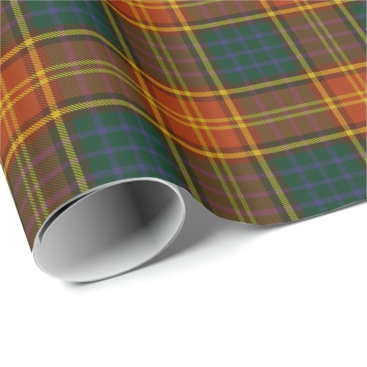 Papier Cadeau Tartan d'Irlandais de Roscommon du comté (Coin rond)