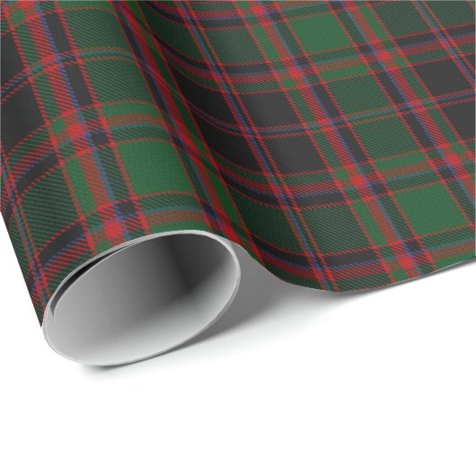Papier Cadeau Tartan écossais de chasse de Cummings de Cumming (Coin rond)
