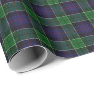 Papier Cadeau Tartan écossais de chasse de Leslie de clan